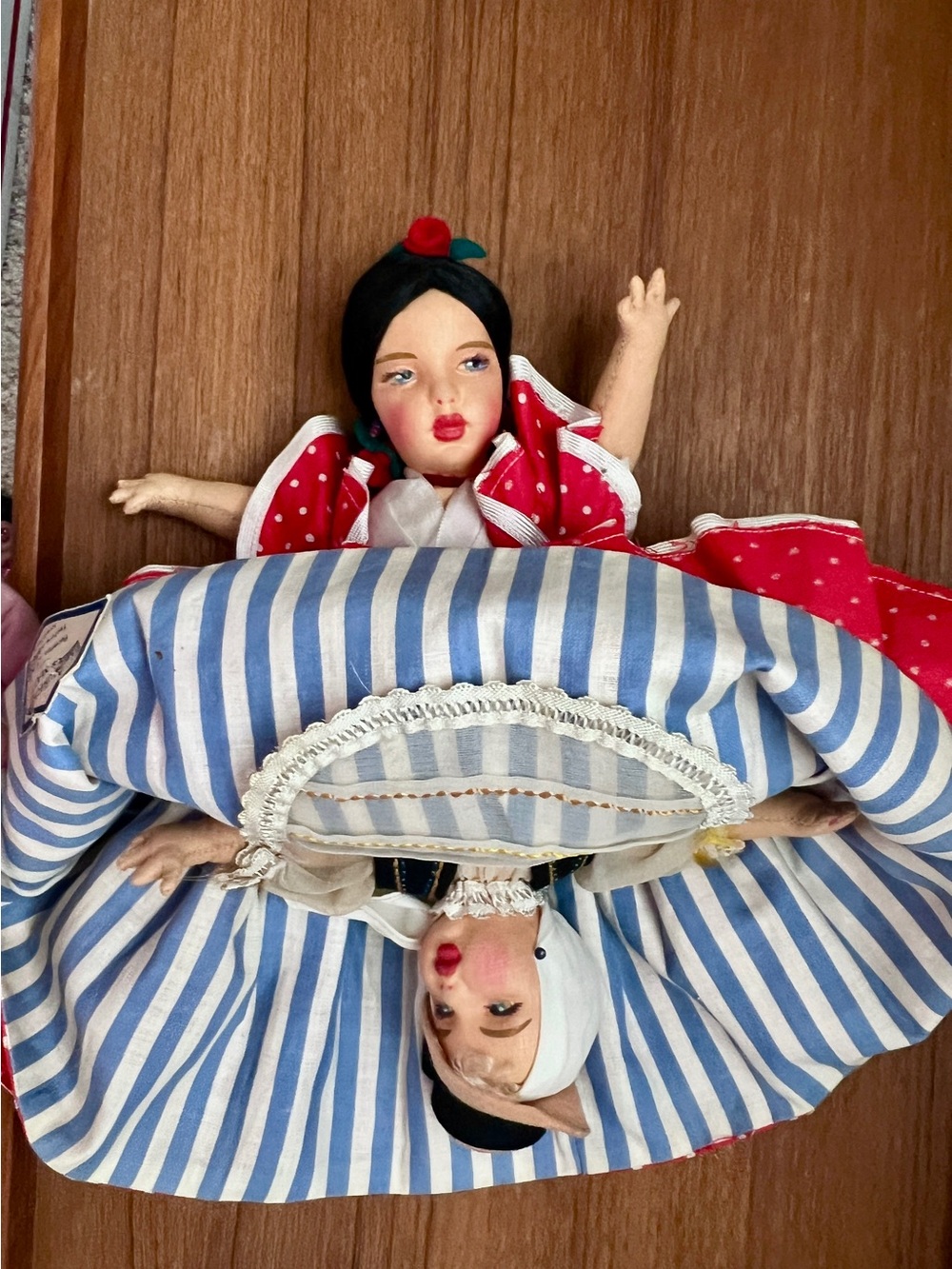 VINTAGE Lenci type Muñecas Pagés-Matarin NUMBERED Upside Down Doll - Topsy Turvy